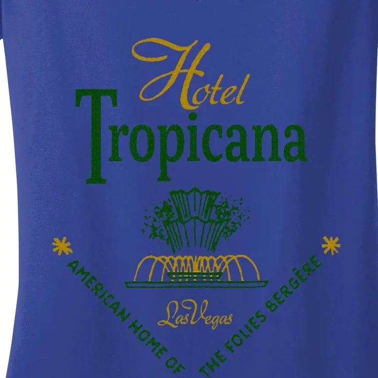 Hotel Tropicana Vintage Las Vegas Women's V-Neck T-Shirt