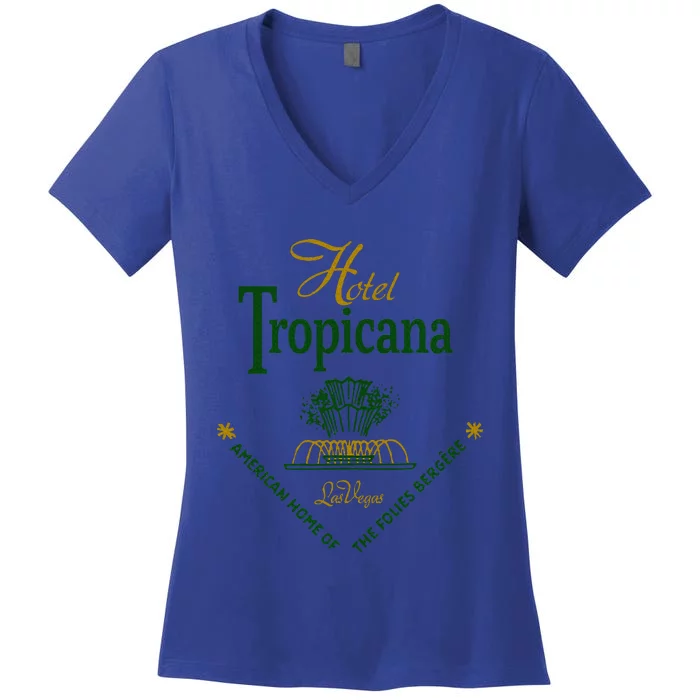 Hotel Tropicana Vintage Las Vegas Women's V-Neck T-Shirt