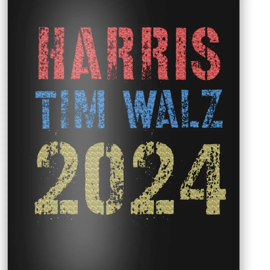 Harris Tim Walz 2024 American Election 2024 Pro Kamala Poster