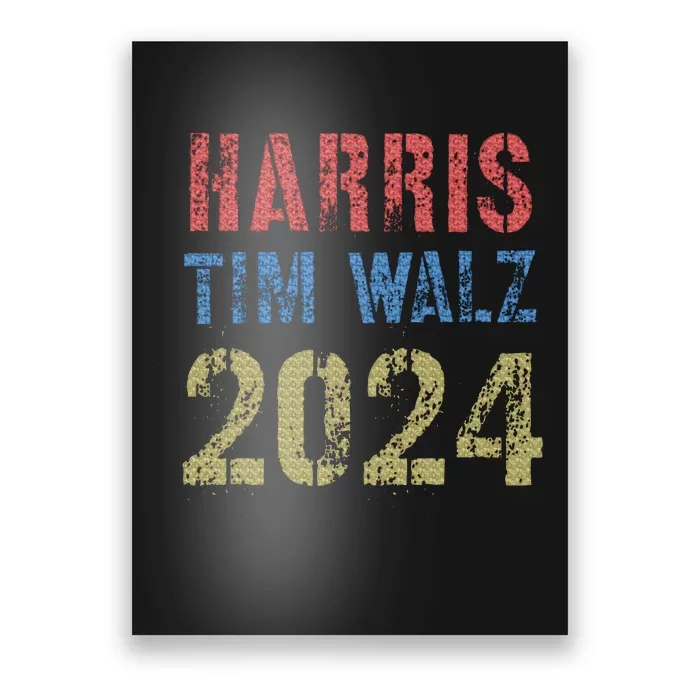 Harris Tim Walz 2024 American Election 2024 Pro Kamala Poster