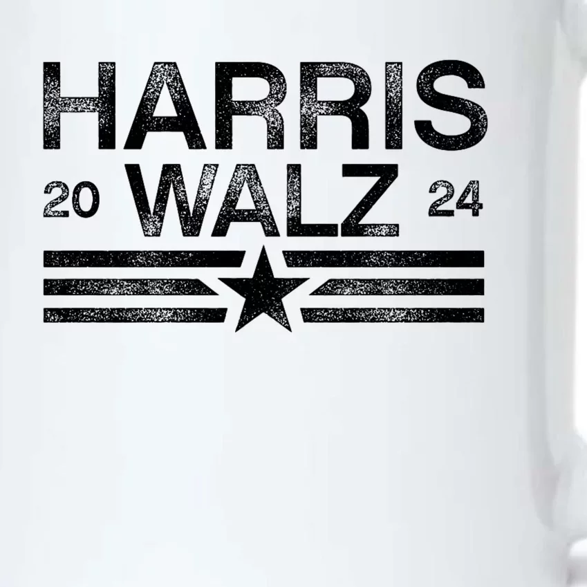 Harris Tim Walz 2024 Stripes Kamala Harris Walz 2024 Black Color Changing Mug