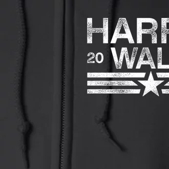 Harris Tim Walz 2024 Stripes Kamala Harris Walz 2024 Full Zip Hoodie