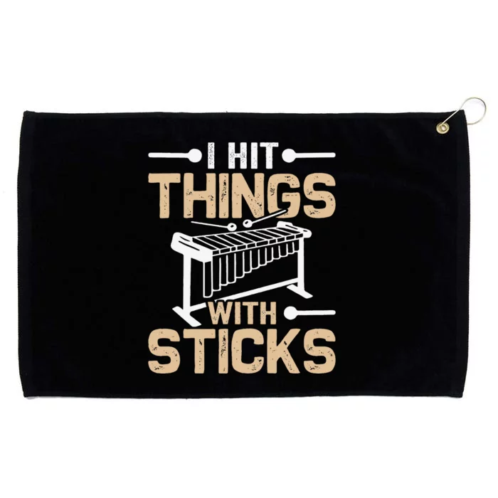 Hit Things With Sticks Funny Marimba Player Marimbist Grommeted Golf Towel