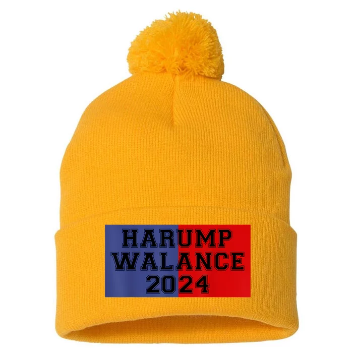 Harris Trump Walz Vance Funny 2024 Pom Pom 12in Knit Beanie