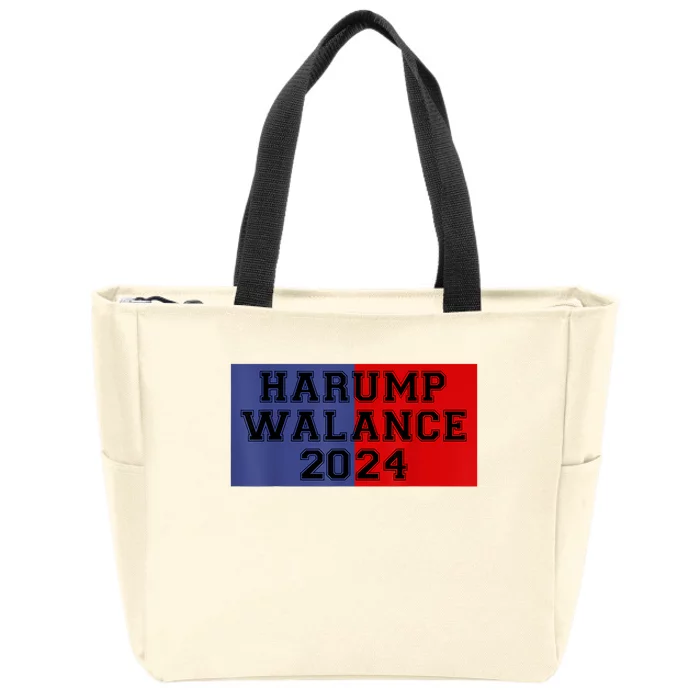 Harris Trump Walz Vance Funny 2024 Zip Tote Bag