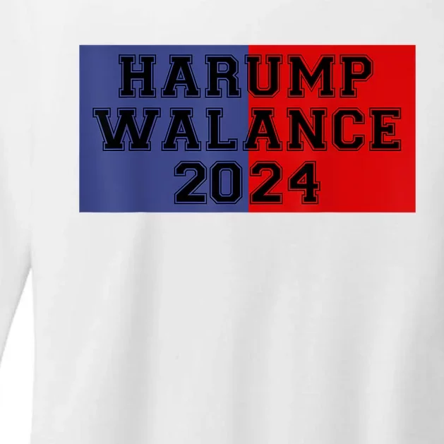 Harris Trump Walz Vance Funny 2024 Womens CVC Long Sleeve Shirt