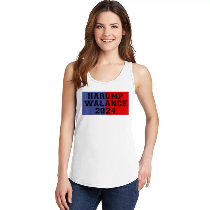 Harris Trump Walz Vance Funny 2024 Ladies Essential Tank