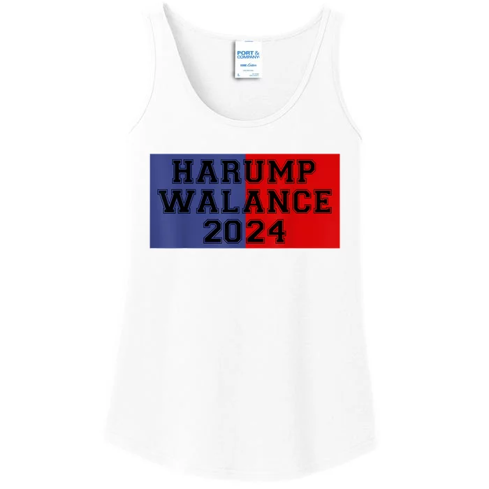 Harris Trump Walz Vance Funny 2024 Ladies Essential Tank