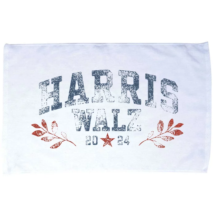 Harris Tim Walz 2024 Arch Vintage Women Harris Waltz 2024 Microfiber Hand Towel