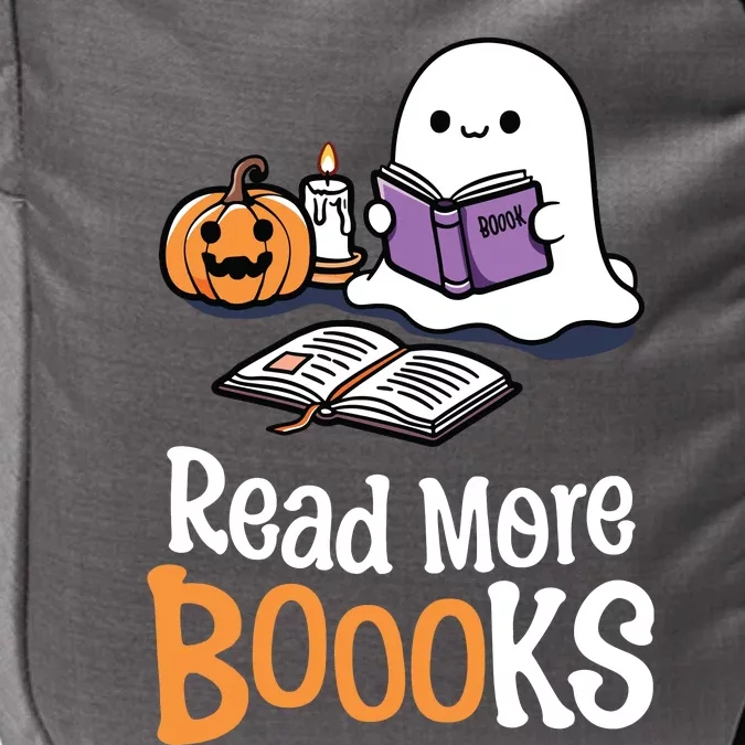 Halloween Teacher Women Cute Reading Ghost Read More Books Impact Tech Backpack