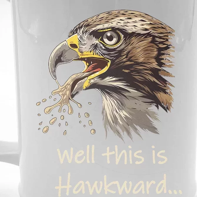 Hawk Tua Well This Is Hawkward Funny Viral Video Front & Back Beer Stein