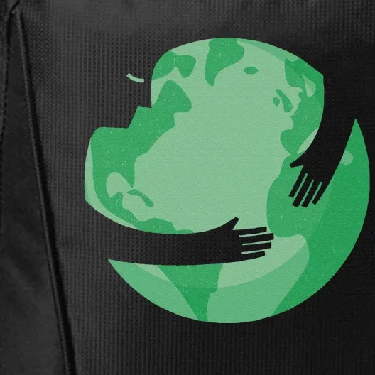 HUGGING THE WORLD EARTH DAY ENVIRONMENTAL AWARENESS City Backpack