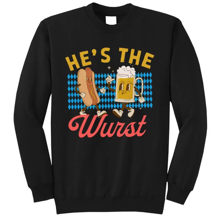 He’S The Wurst Couples Oktoberfest Beer Festival Sweatshirt