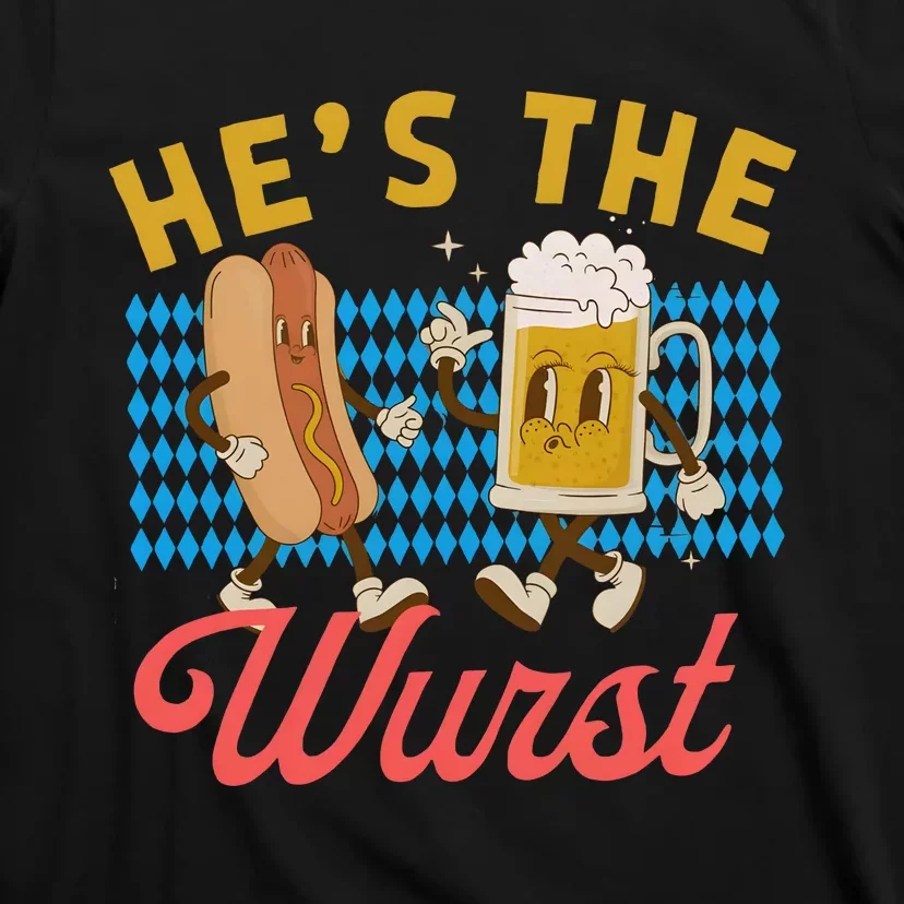 He’S The Wurst Couples Oktoberfest Beer Festival T-Shirt