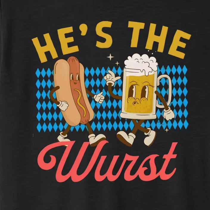 He’S The Wurst Couples Oktoberfest Beer Festival ChromaSoft Performance T-Shirt