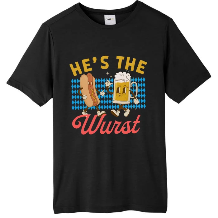 He’S The Wurst Couples Oktoberfest Beer Festival ChromaSoft Performance T-Shirt