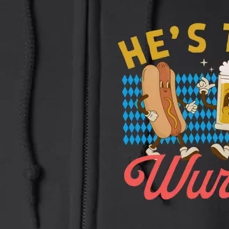 He’S The Wurst Couples Oktoberfest Beer Festival Full Zip Hoodie