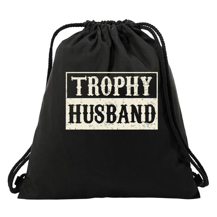 Husband Trophy World Best Husband Funny Fathers Day Drawstring Bag