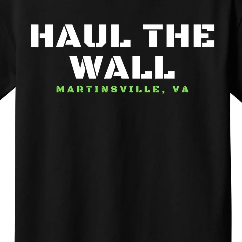 Haul The Wall Martinsville Stock Car Racing Kids T-Shirt