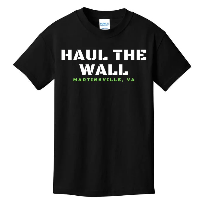 Haul The Wall Martinsville Stock Car Racing Kids T-Shirt