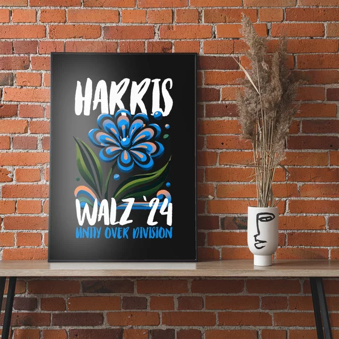 Harris Tim Walz Unity Over Division Harris Walz Waltz 2024 Poster