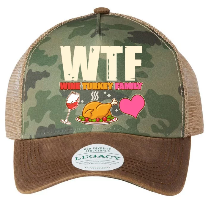 Holiday Time WTF Wine Turkey Family Legacy Tie Dye Trucker Hat