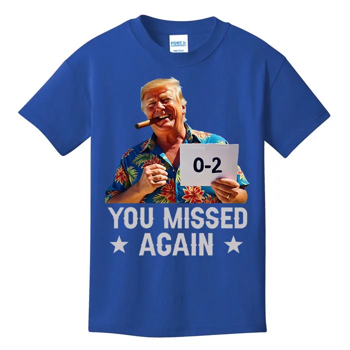 Hawaii Trump You Missed Again Kids T-Shirt