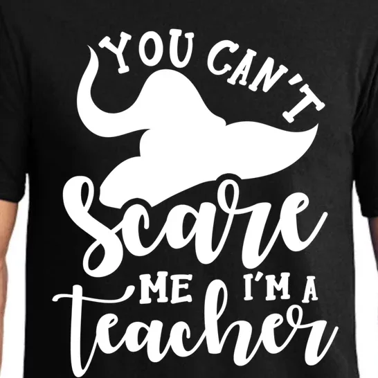 Halloween Teacher You CanT Scare Me IM A Teacher Witch Gift Pajama Set