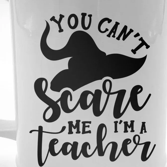 Halloween Teacher You CanT Scare Me IM A Teacher Witch Gift Front & Back Beer Stein