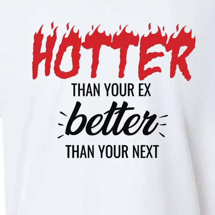 Hotter Than Your Ex Better Than Your Next Sueded Cloud Jersey T-Shirt