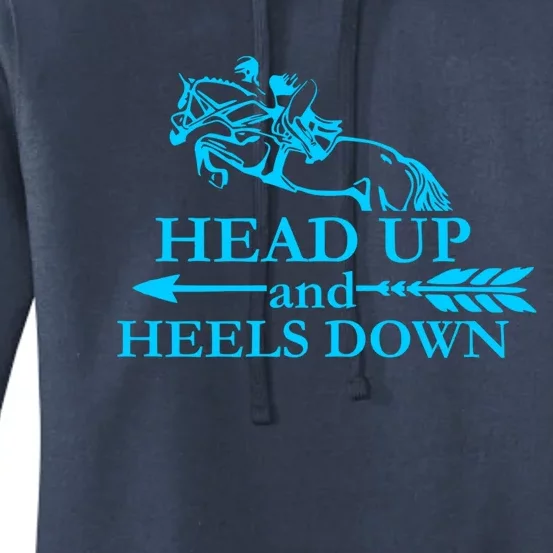 Head Up And Heels Down Horse Lover Horseback Gift Great Gift Women's Pullover Hoodie