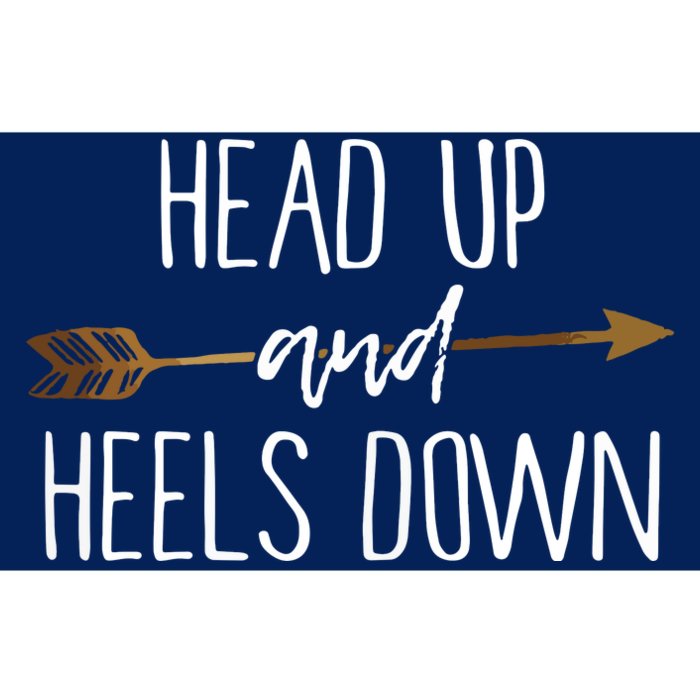 Head Up And Heels Down Shirts Horse Lovers Bumper Sticker