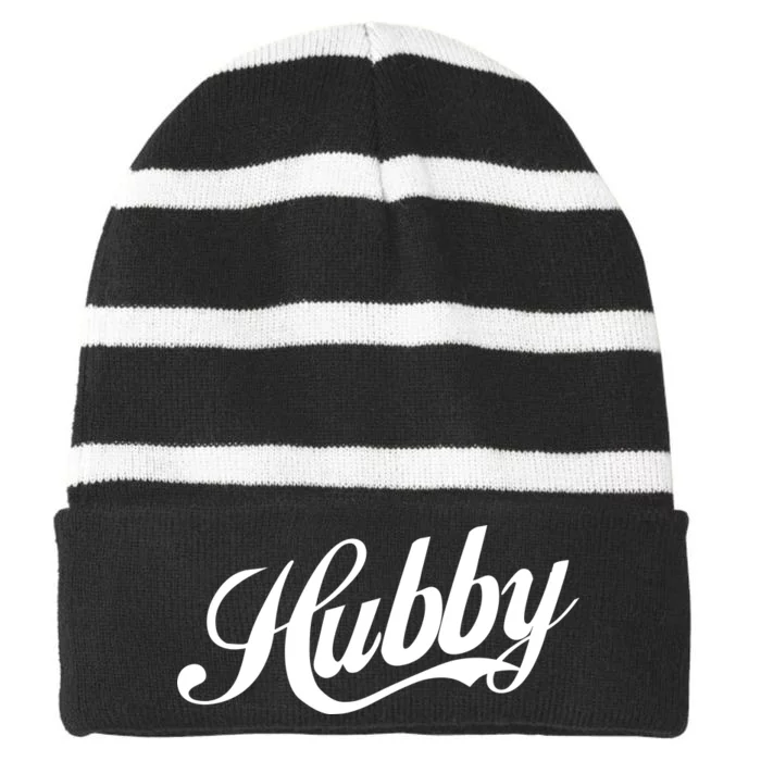 Hubby Striped Beanie with Solid Band