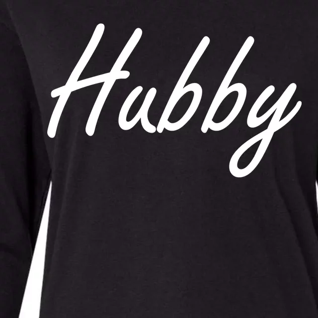 Hubby Funny Couples Womens Cotton Relaxed Long Sleeve T-Shirt