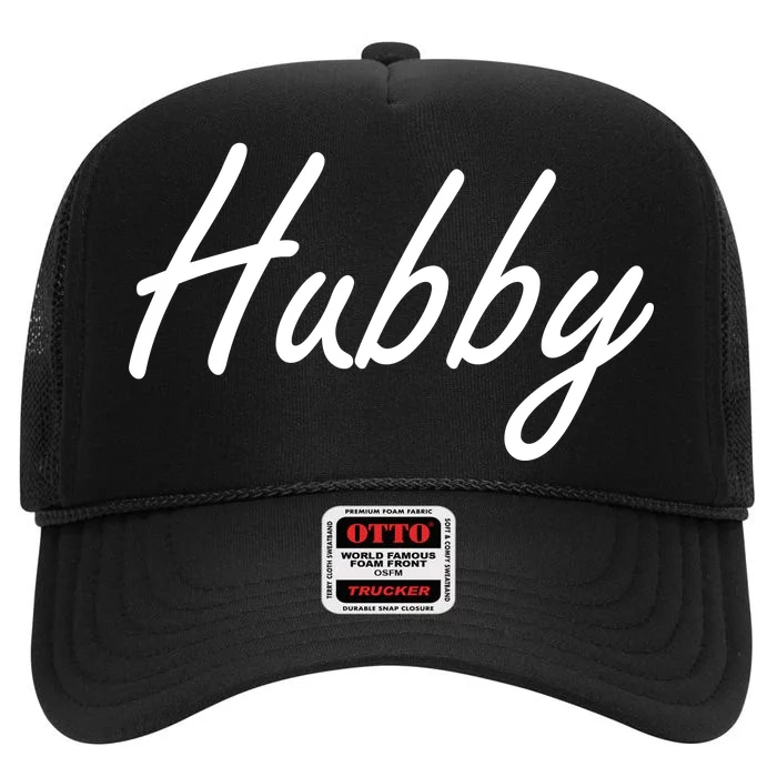 Hubby Funny Couples High Crown Mesh Trucker Hat