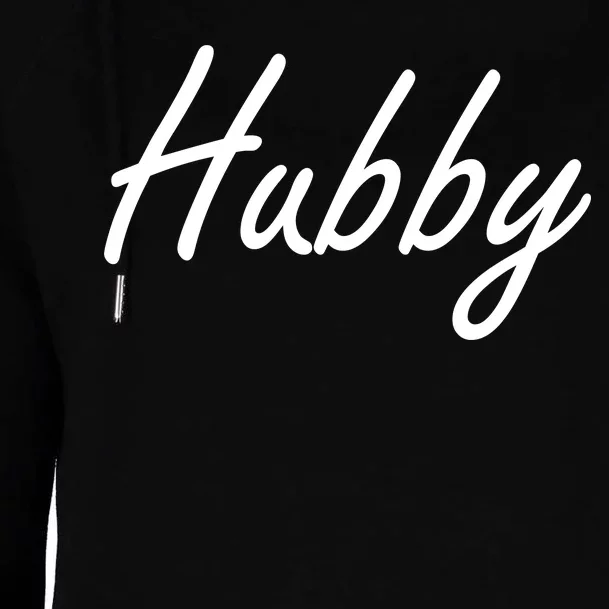 Hubby Funny Couples Womens Funnel Neck Pullover Hood