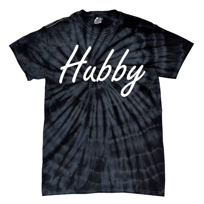 Hubby Funny Couples Tie-Dye T-Shirt