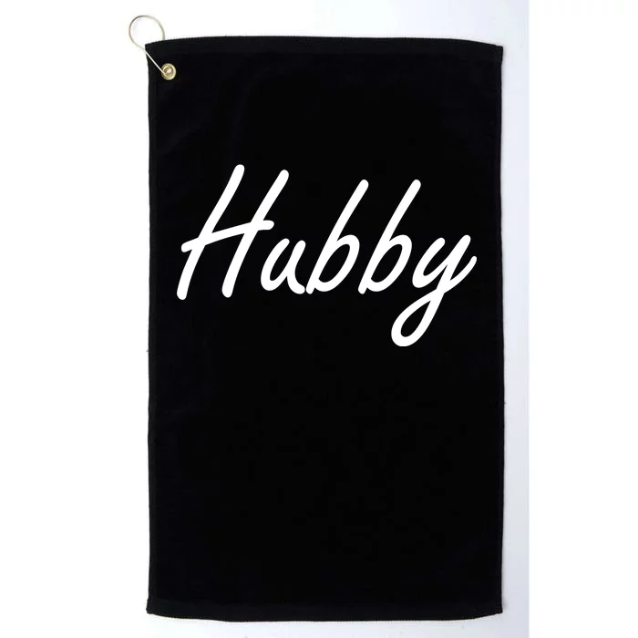 Hubby Funny Couples Platinum Collection Golf Towel