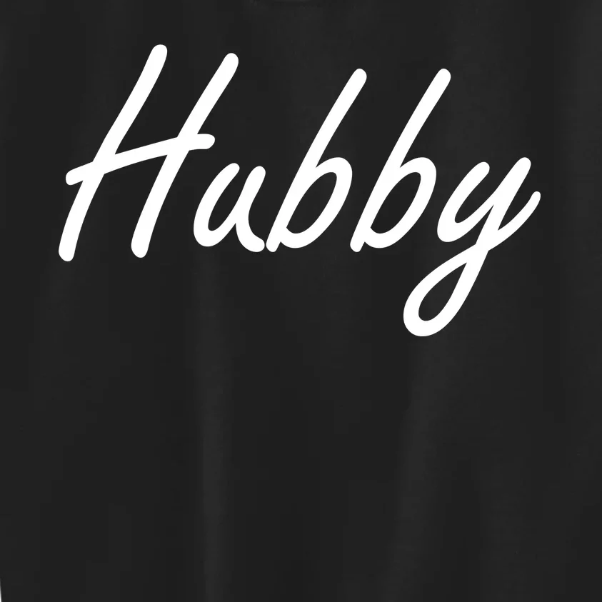 Hubby Funny Couples Kids Sweatshirt