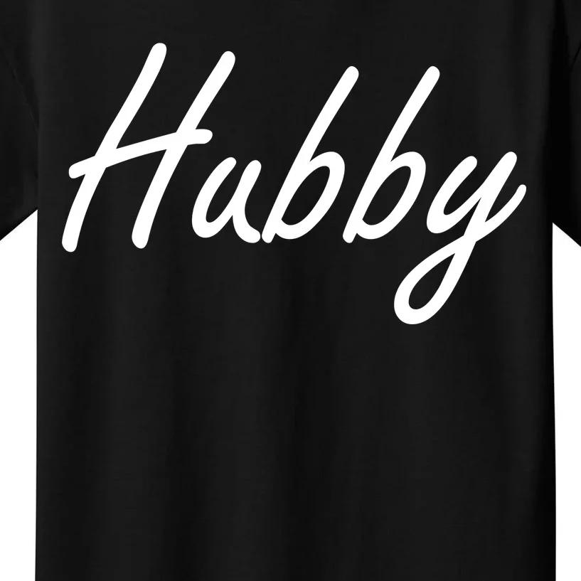 Hubby Funny Couples Kids T-Shirt