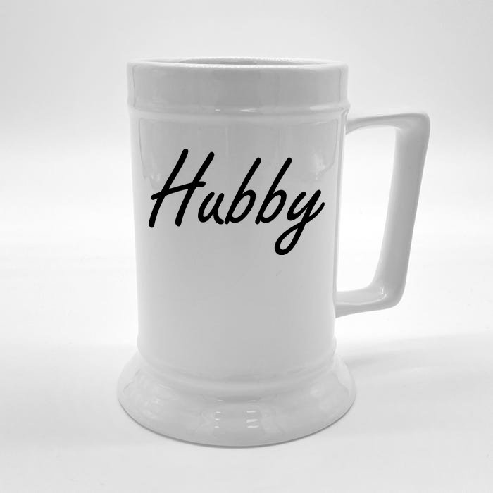 Hubby Funny Couples Front & Back Beer Stein