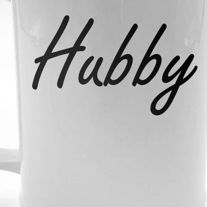 Hubby Funny Couples Front & Back Beer Stein