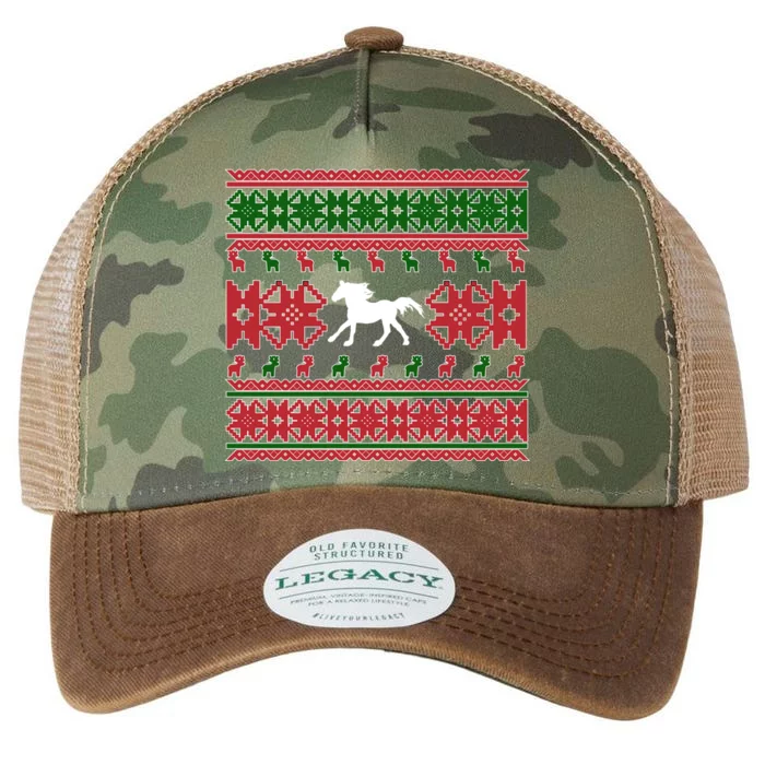 Horse Ugly Christmas Horse Owner Horse Lover Xmas Party Great Gift Legacy Tie Dye Trucker Hat