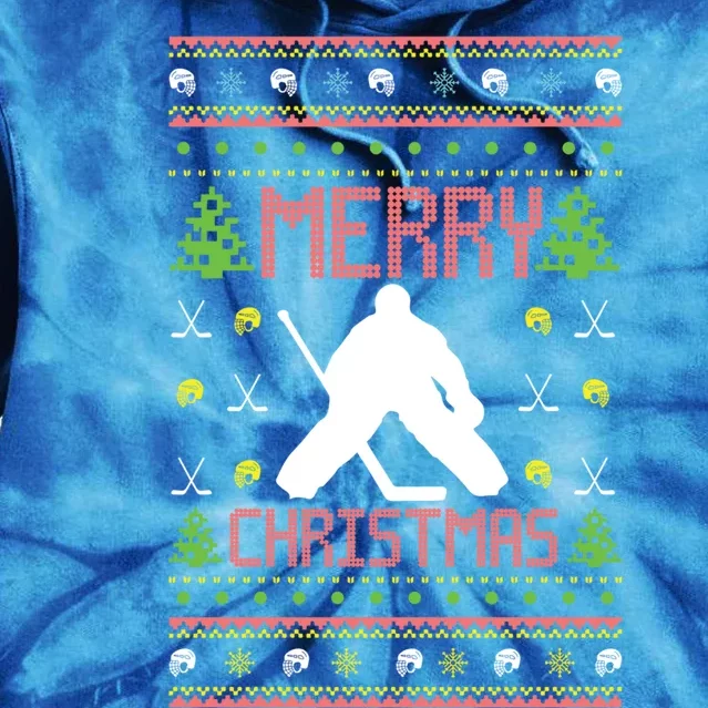 Hockey Ugly Christmas Style Cute Gift Tie Dye Hoodie