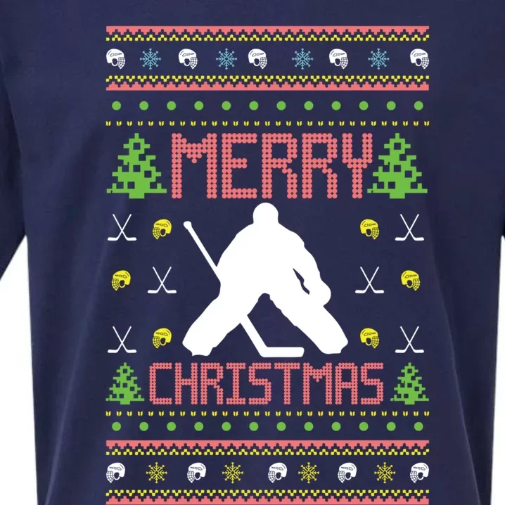 Hockey Ugly Christmas Style Cute Gift Sueded Cloud Jersey T-Shirt