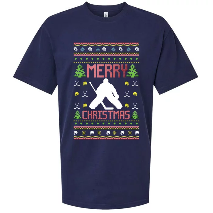 Hockey Ugly Christmas Style Cute Gift Sueded Cloud Jersey T-Shirt