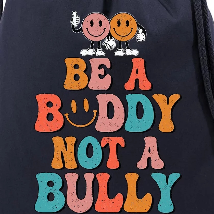 Hippie Unity Day Be A Buddy Not A Bully Anti Bullying Drawstring Bag