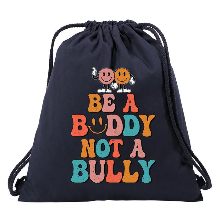 Hippie Unity Day Be A Buddy Not A Bully Anti Bullying Drawstring Bag