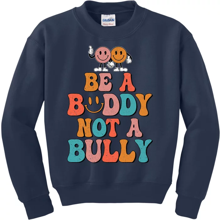 Hippie Unity Day Be A Buddy Not A Bully Anti Bullying Kids Sweatshirt