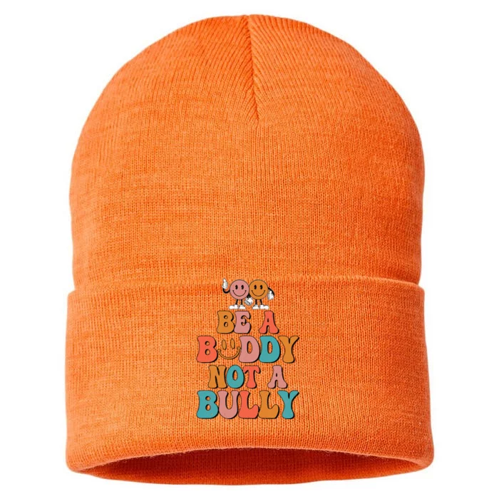 Hippie Unity Day Be A Buddy Not A Bully Anti Bullying Sustainable Knit Beanie